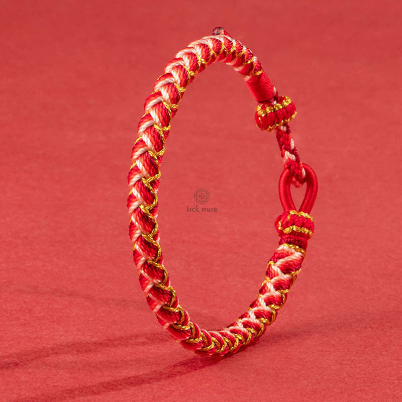 Luck Muse Dragon Scale Protection Handmade Rope Bracelet - Image 4