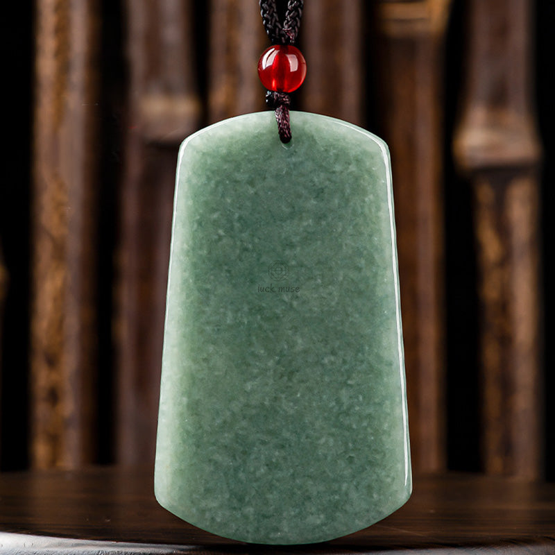 Tathagata Buddha Dragon Jade Amulet Serenity Necklace - Image 7