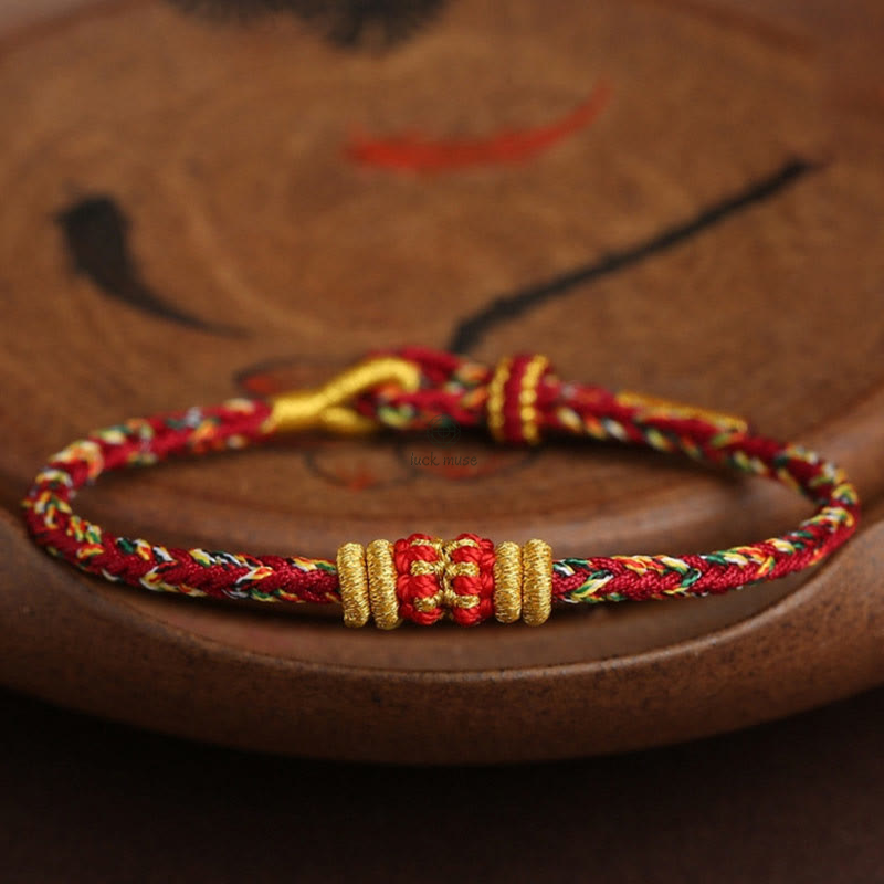 King Kong Knot Luck Bracelet - Handmade Colorful Rope with Luck Muse - Image 6