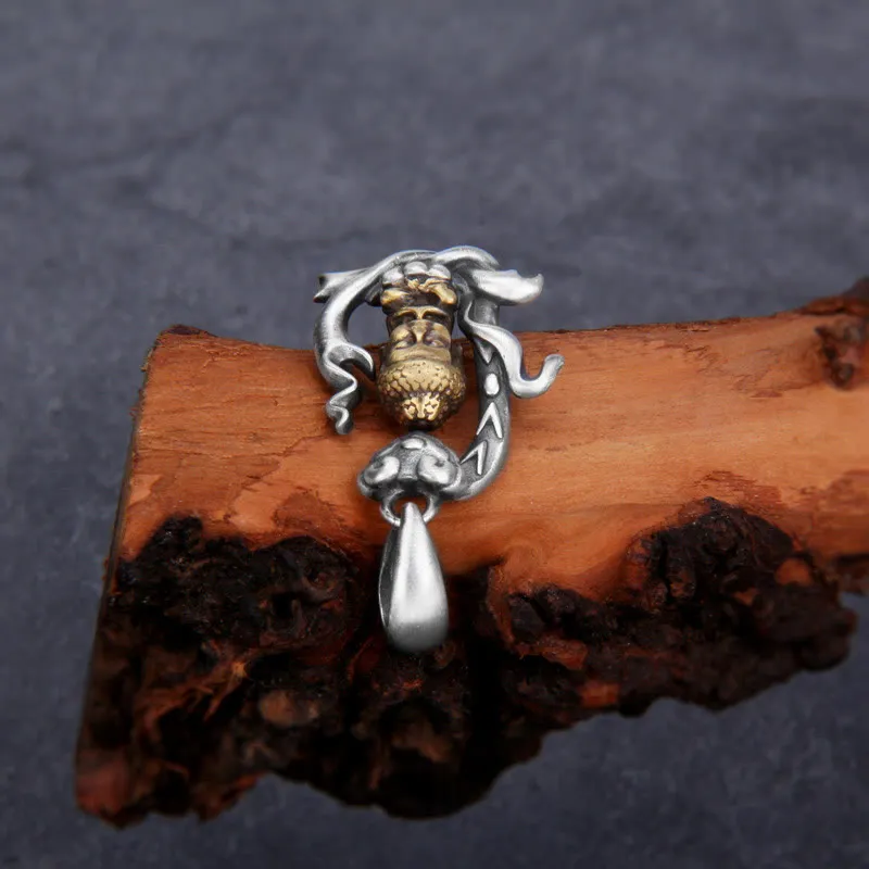 Zen Buddha Ruyi Handle Compassion Necklace Pendant crafted in 925 Sterling Silver by Luck Muse Shop - Image 5