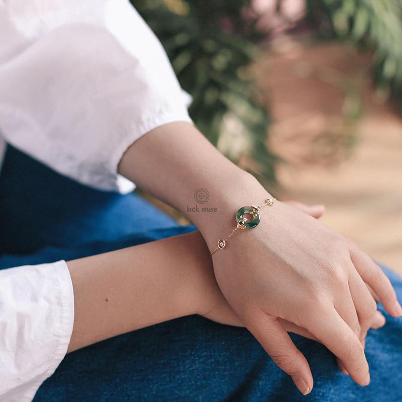 Cyan Jade Koi Fish Healing Bracelet - Image 11