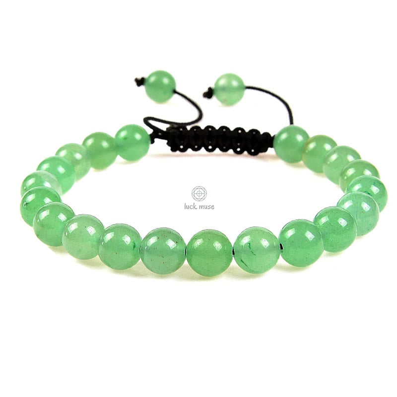 Natural Healing Gemstone Macrame Bracelet - Unisex Adjustable Power Bracelet - Image 10