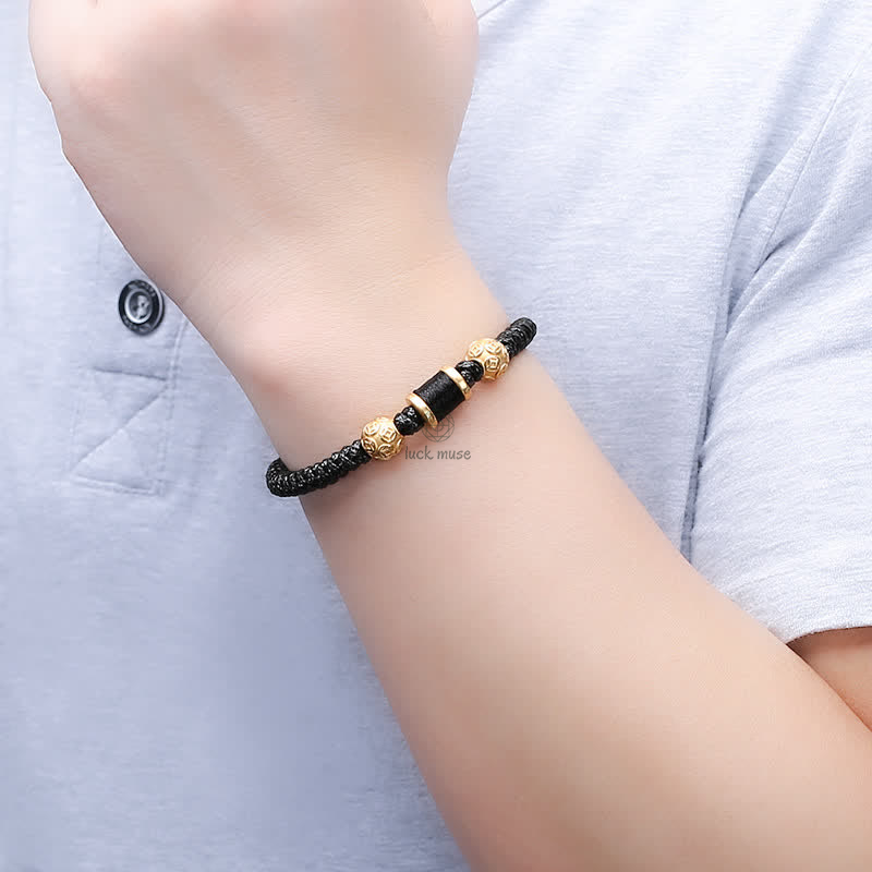 Copper Coin Bead Balance Braided Bracelet - Image 12