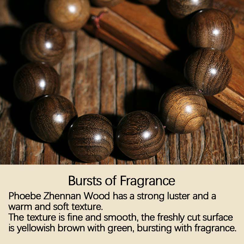 Rare Phoebe Zhennan Wood Blessing Bracelet - Image 17