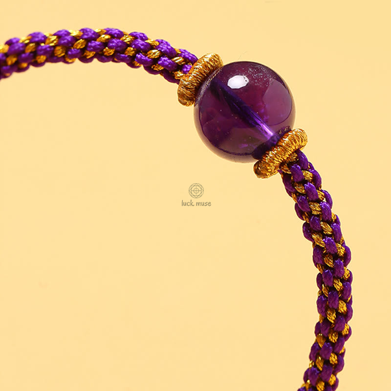 Handmade Natural Stone Bracelet with Red Agate, Amethyst, Rutilated Quartz, Pink Crystal Beads - Image 17