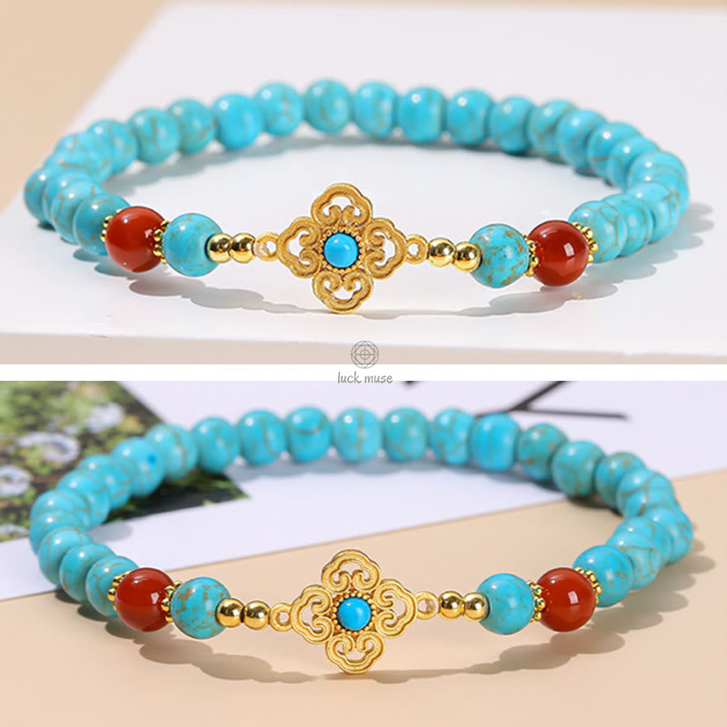 Buddha Turquoise Bead Balance Bracelet for Protection - Image 7