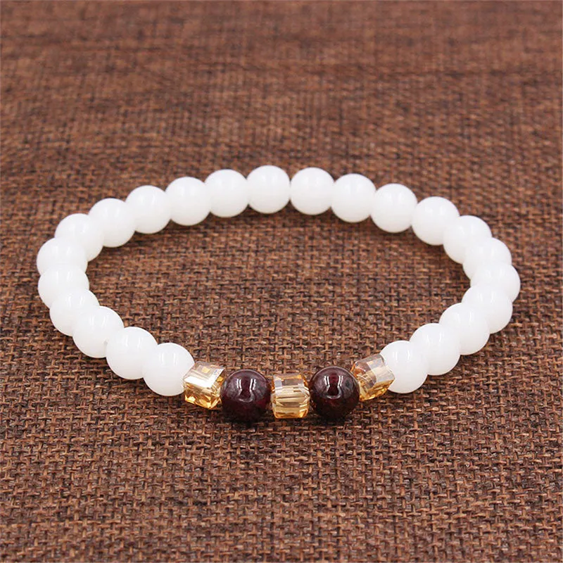 White Jade Luck Muse Protection Bracelet - Image 5