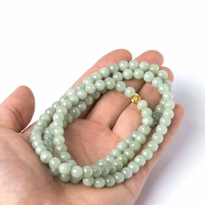 Jade Luck 108 Beads Bracelet Mala Necklace - Image 3