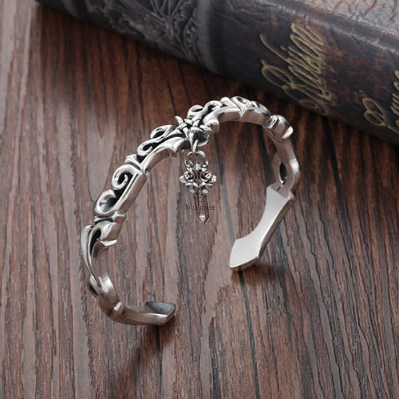 Luck Muse Viking Copper Balance Bracelet with Twisted Braided Pattern - Image 4