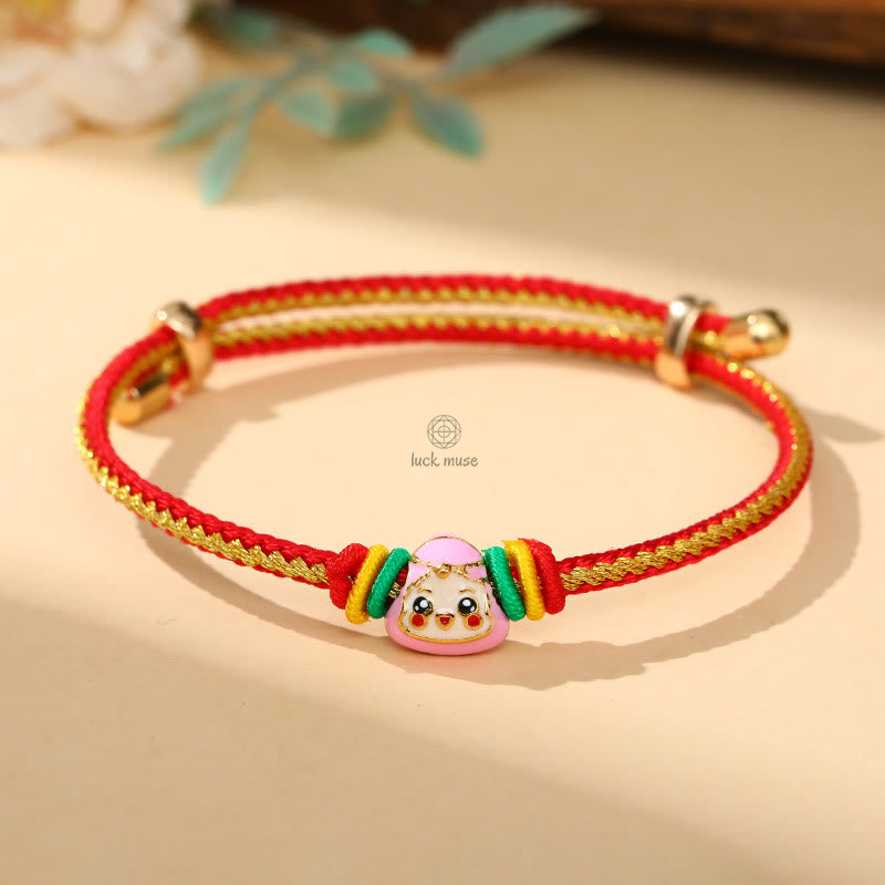 Colorful Zongzi Pattern Luck Muse Bracelet - Handmade Luck Bracelet for Children and Adults - Image 17