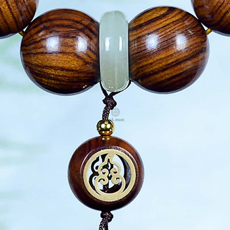 Luck Muse Rosewood Serenity Gourd Charm Bracelet - Image 6