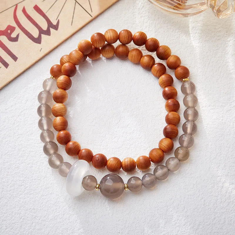 Natural Thuja Sutchuenensis Optimistic Bracelet with Luck Muse Essence