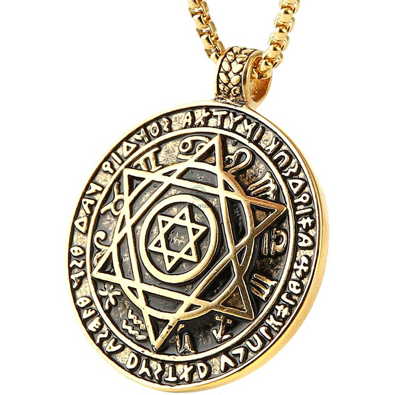 Luck Muse Hexagonal Star Protection Necklace