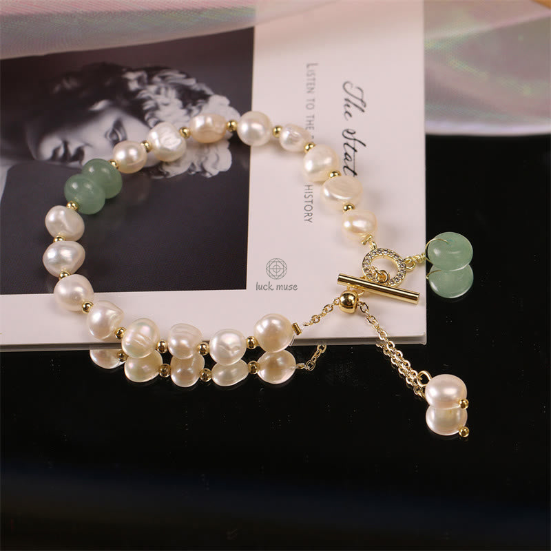 Natural Green Strawberry Quartz Luck Muse Healing Bracelet - Image 9
