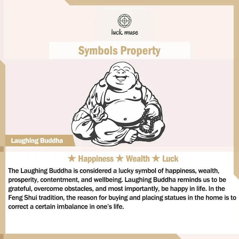 Luck Muse 925 Sterling Silver Hetian and Cyan Jade Luck Laughing Buddha Butterfly Necklace Pendant - Image 6