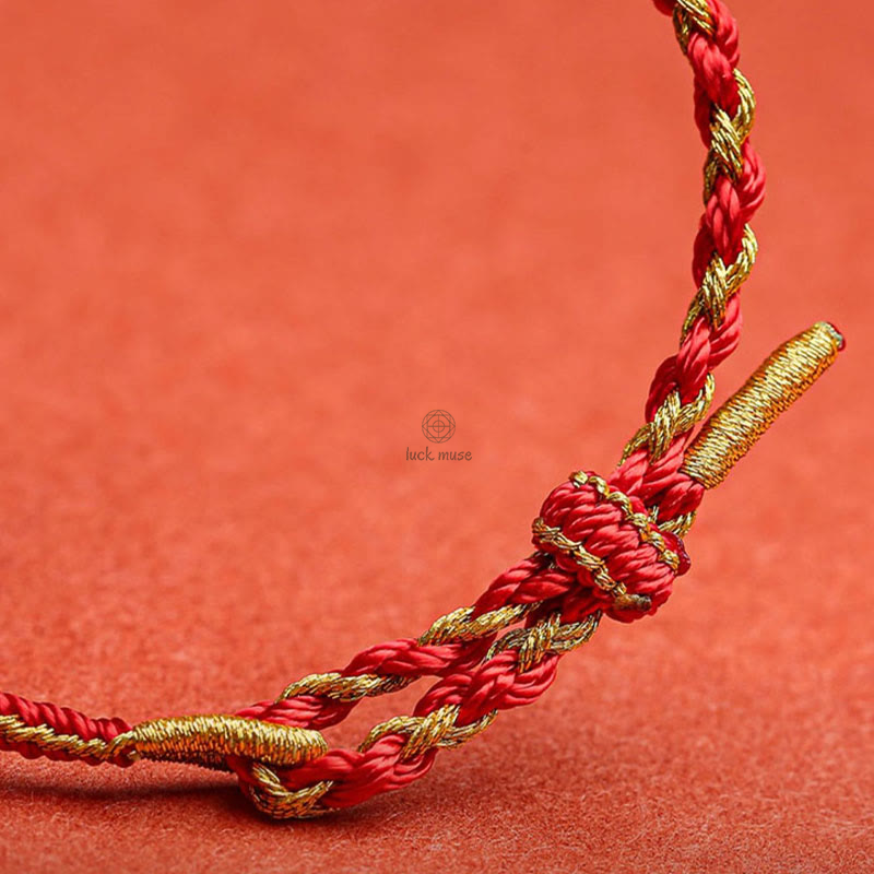 Luck Muse Handmade Chinese Zodiac Protection Bracelet Featuring Rabbit, Rooster, Rat, Horse, and Dragon - Image 4