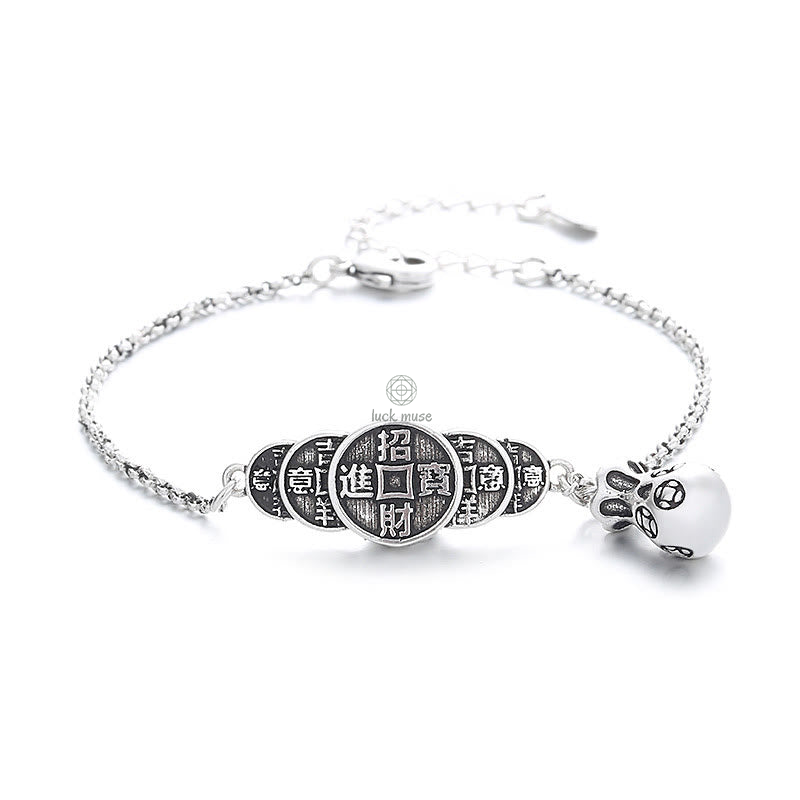 Buddha Copper Coin Money Bag Bracelet - Image 6