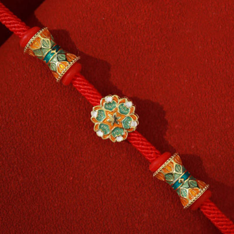 Dunhuang 925 Sterling Silver Lotus Drum Bracelet for New Beginnings - Image 6