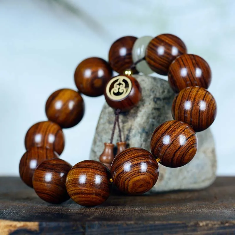 Luck Muse Rosewood Serenity Gourd Charm Bracelet - Image 2