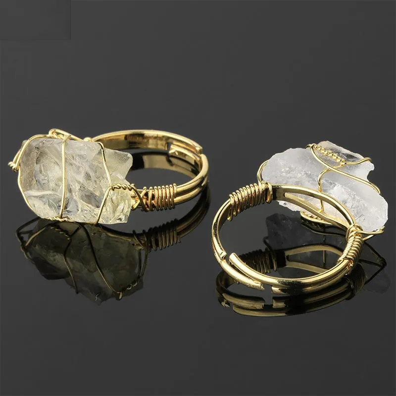Luck Muse Shop Amethyst Gemstone Adjustable Ring - Image 14