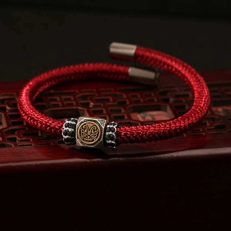 Luck Muse 925 Sterling Silver Knot Bracelet with Faith and Strength - Image 14