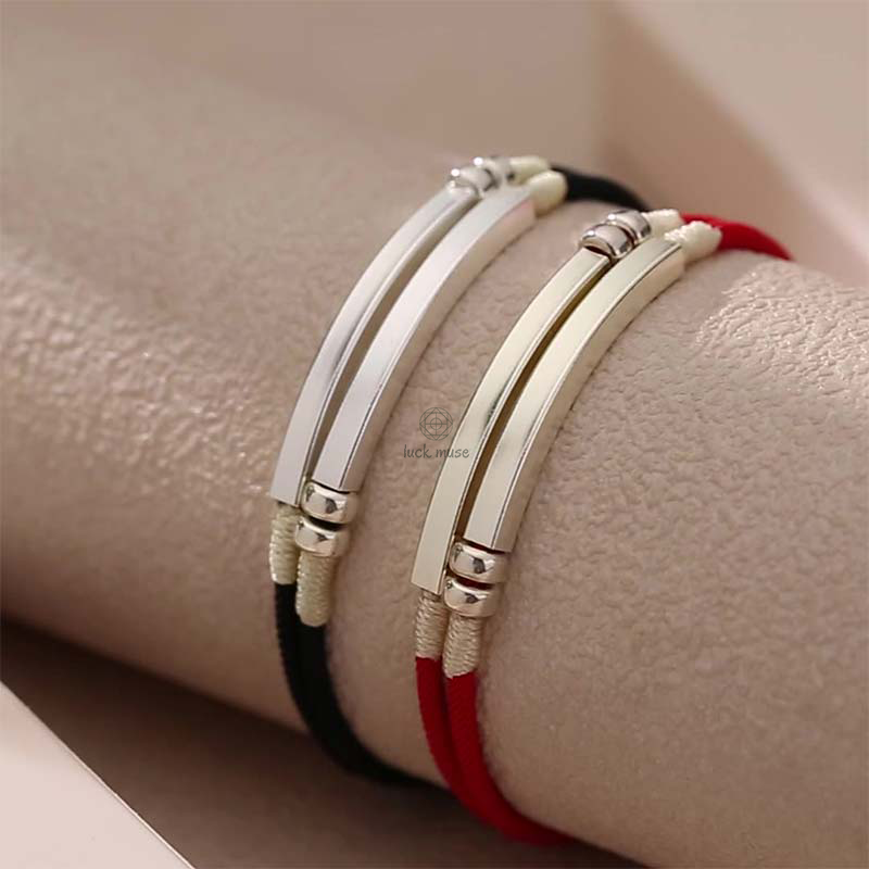 925 Sterling Silver Red String Layered Bracelet by Luck Muse Shop - Image 16