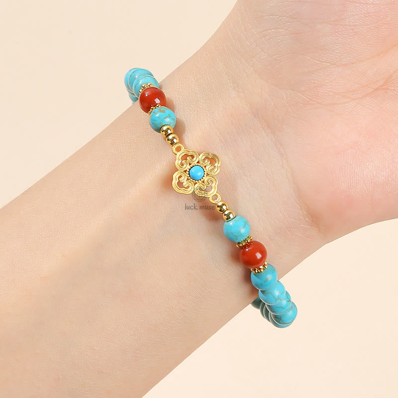 Buddha Turquoise Bead Balance Bracelet for Protection - Image 6
