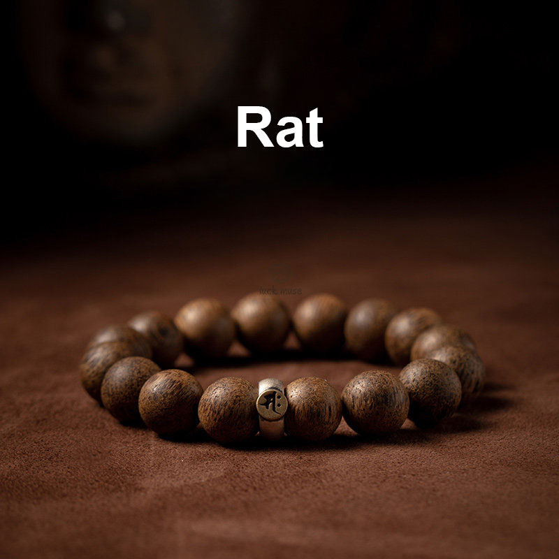Chinese Zodiac Natal Buddha Agarwood Silver Bracelet for Peace and Calm - Image 7