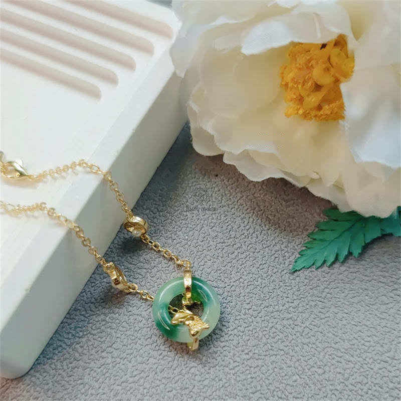 Cyan Jade Koi Fish Healing Bracelet - Image 6