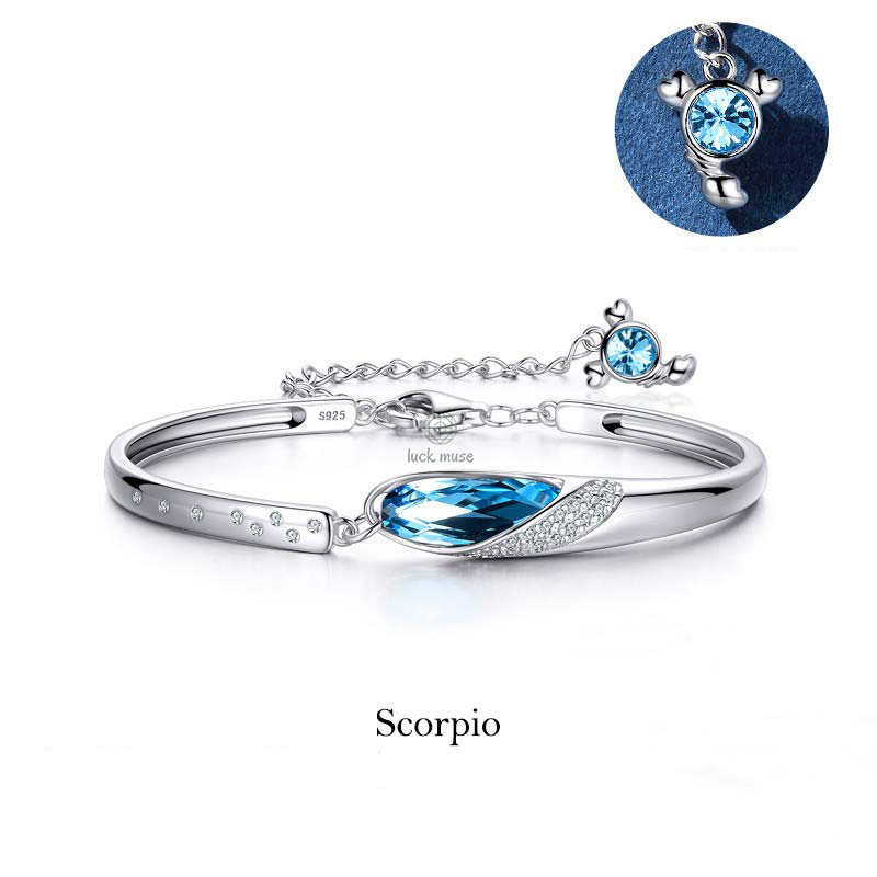 Luck Muse 925 Sterling Silver Zodiac Charm Bracelet - Image 16