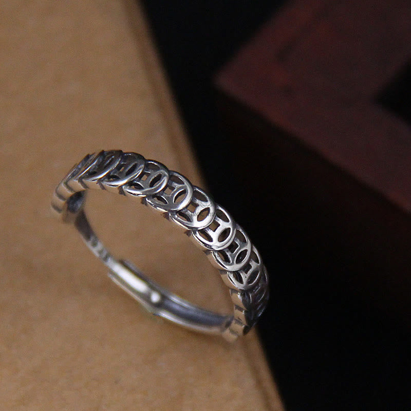 Vintage Copper Coin Luck Ring - Image 2