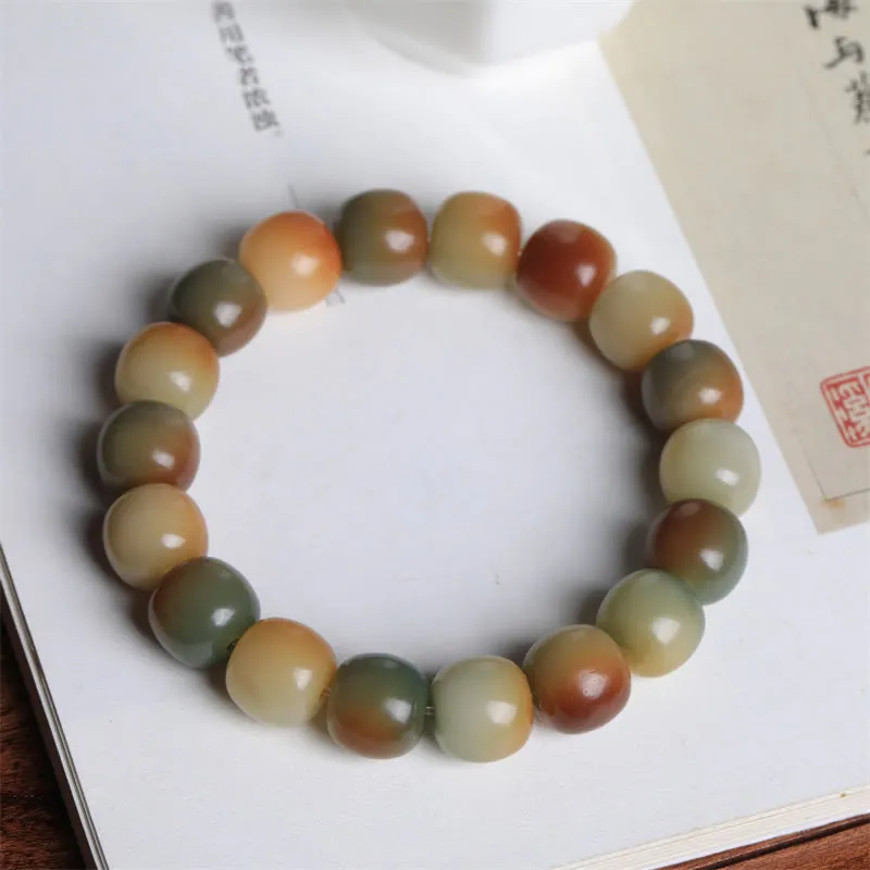 Colorful Bodhi Seed Buddha Bracelet for Peace and Wisdom - Image 3