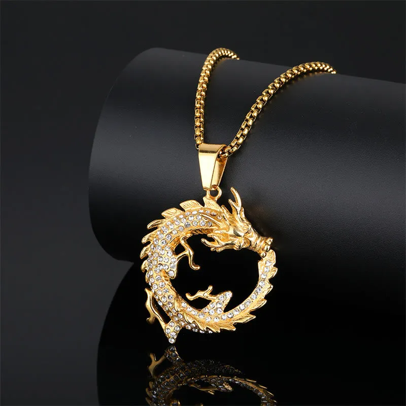 Chinese Zodiac Dragon Success Pendant Necklace Crafted with Luck Muse - Image 2