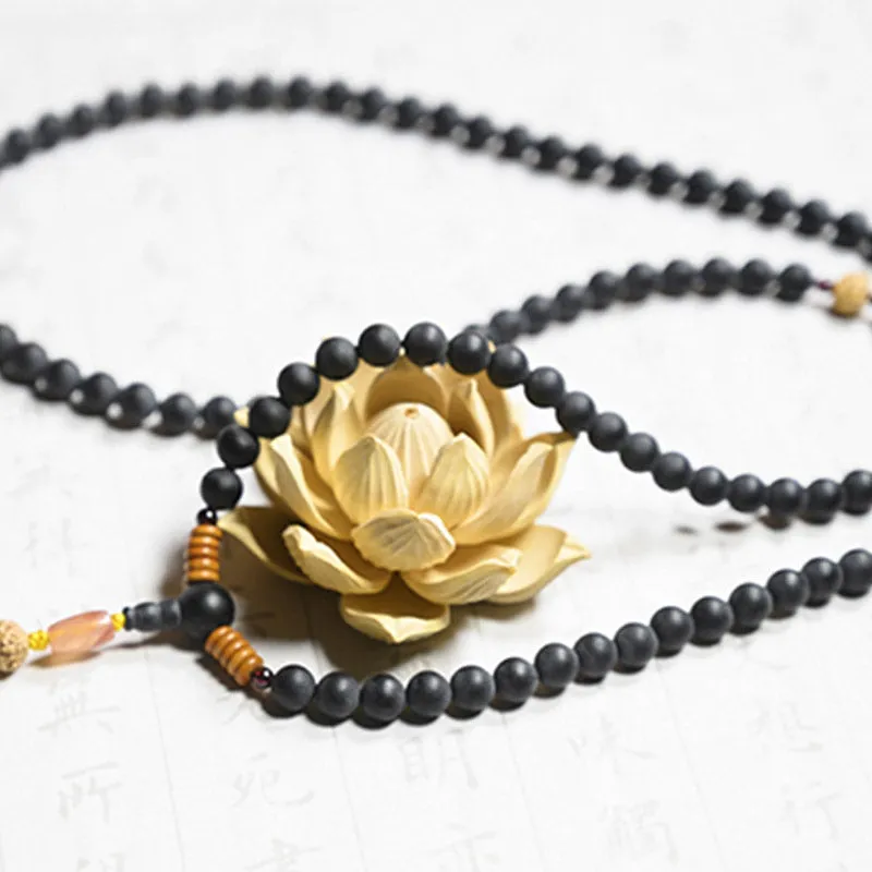 Tibetan Mala Bracelet with Cypress Bodhi Seeds and Red Agate Healing Properties - Image 9