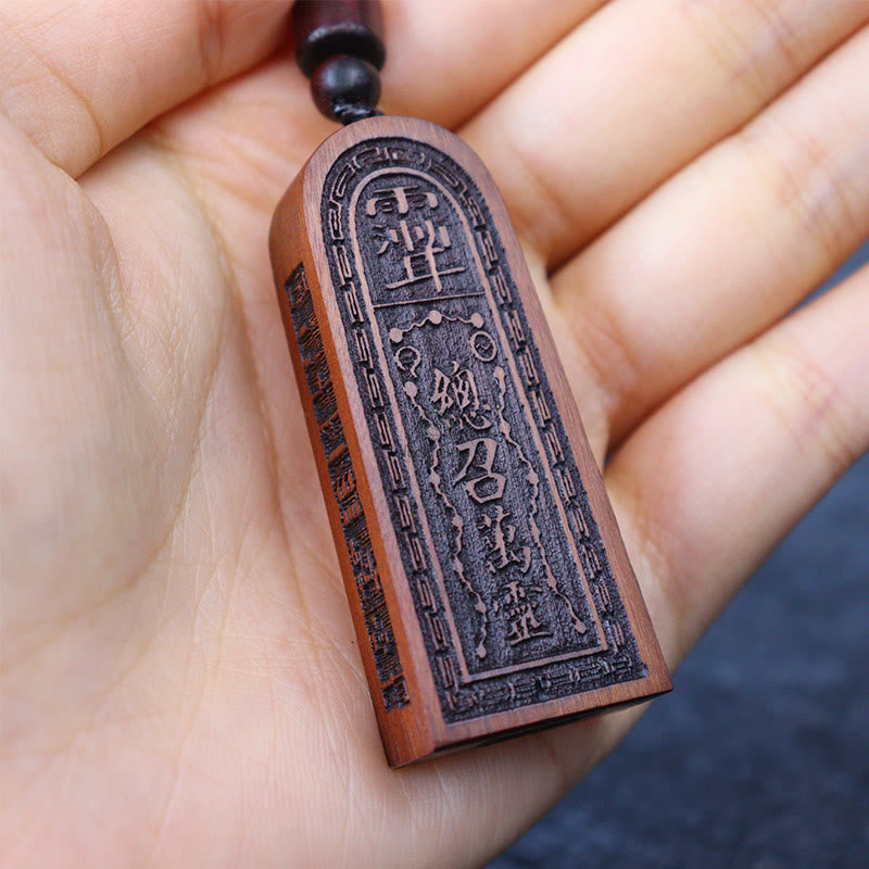 Lightning Struck Jujube Wood Luck Muse Protection Necklace - Image 7