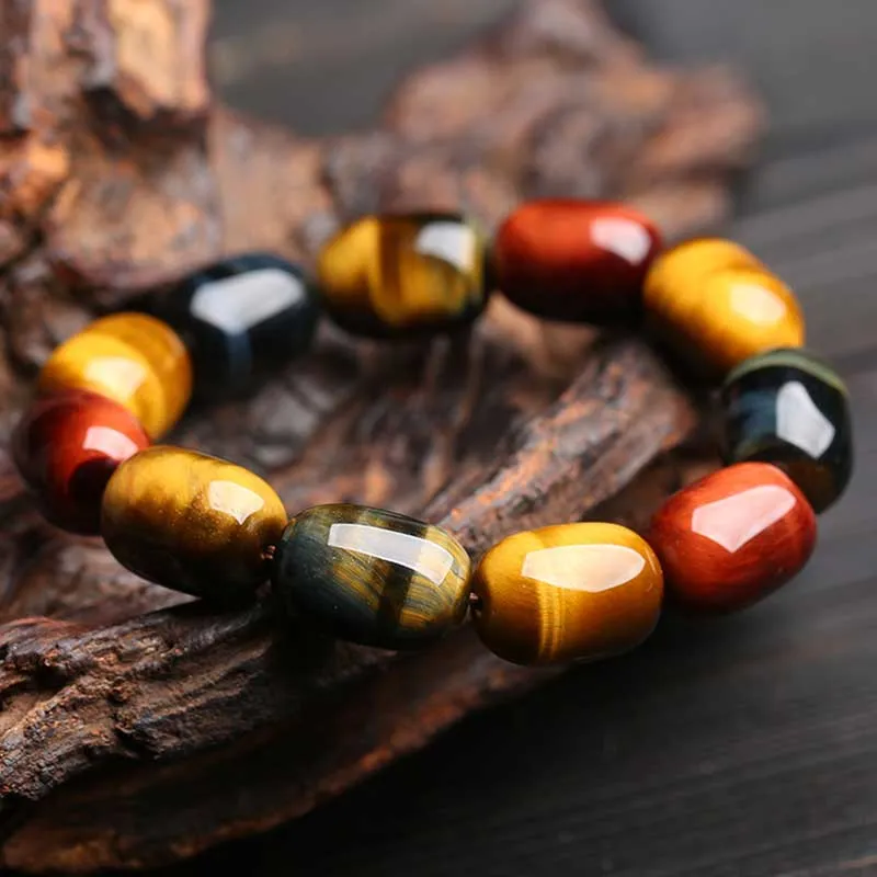 Natural Tiger Eye Healing Protection Bracelet - Luck Muse Shop - Image 3