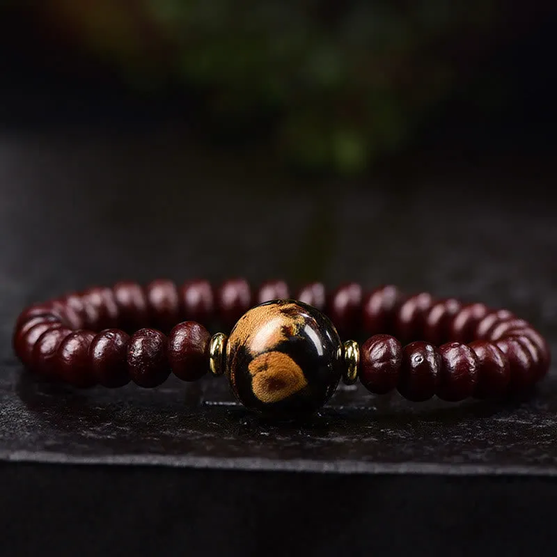 Tibetan Purple Bodhi Seed Harmony Bracelet - Image 2