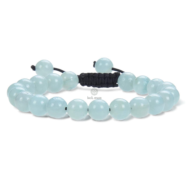 Natural Healing Gemstone Macrame Bracelet - Unisex Adjustable Power Bracelet - Image 6