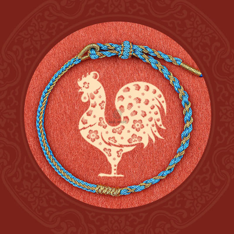 Luck Muse Handmade Chinese Zodiac Protection Bracelet Featuring Rabbit, Rooster, Rat, Horse, and Dragon - Image 11