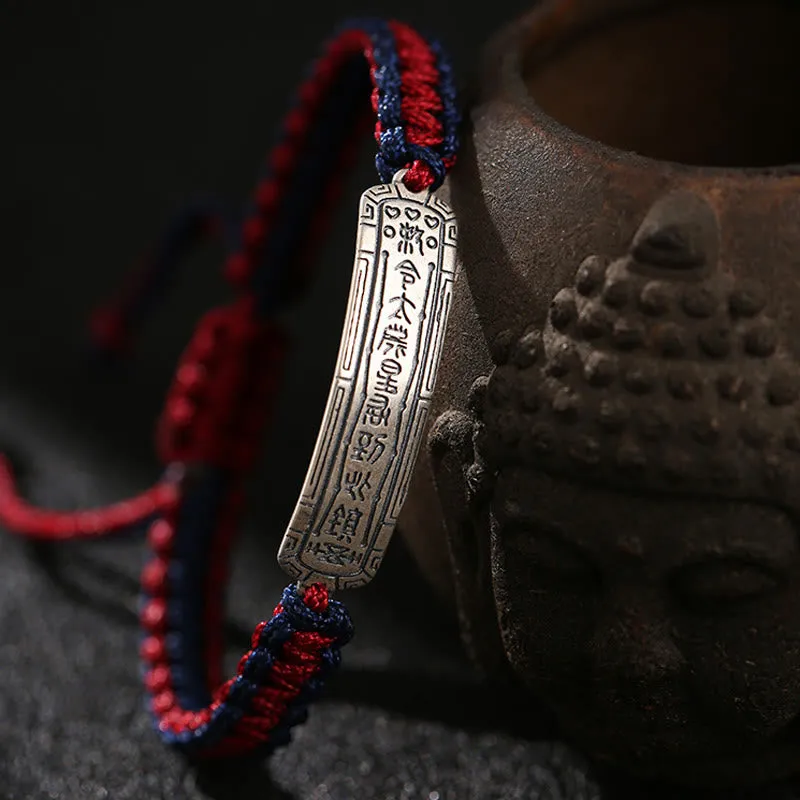 Luck Muse Sterling Silver Peace Amulet Bracelet for Protection - Image 3