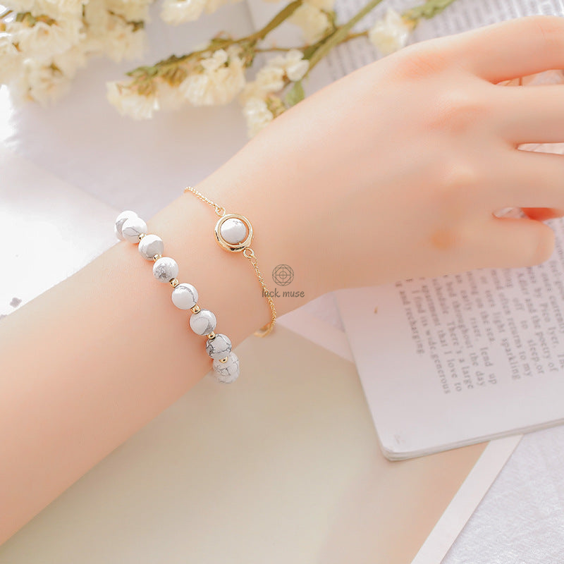 Sun Stone and Strawberry Quartz Crystal Bracelet for Positivity - Image 18