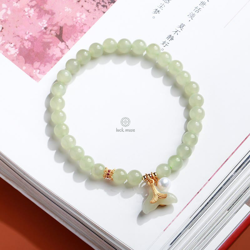 Gold-Plated Natural Hetian Jade Bracelet with Buddha Elements - Image 26