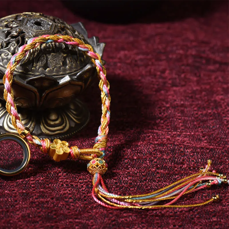 Tibetan Handmade Luck String Bracelet with Luck Muse, Single/Double Wrap - Image 8