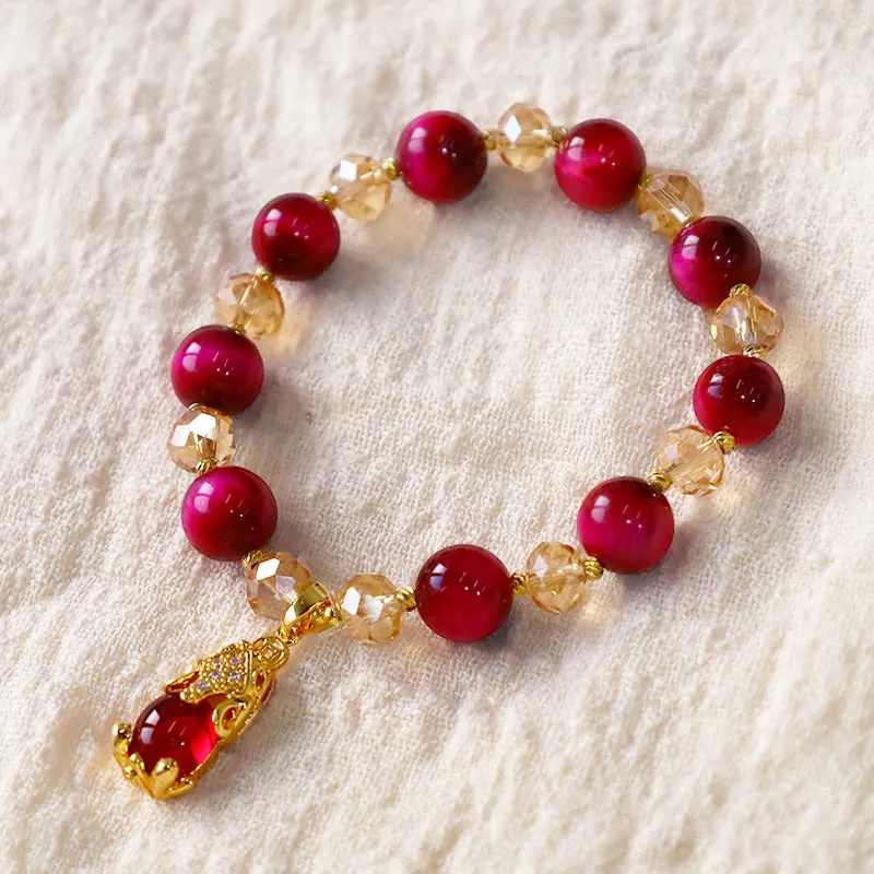 Red Tiger Eye Luck Muse Bracelet for Protection and Self-Confidence - Image 10