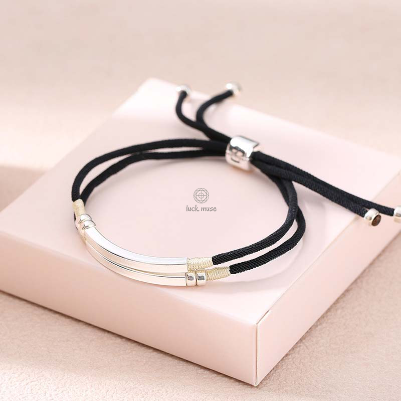 925 Sterling Silver Red String Layered Bracelet by Luck Muse Shop - Image 7