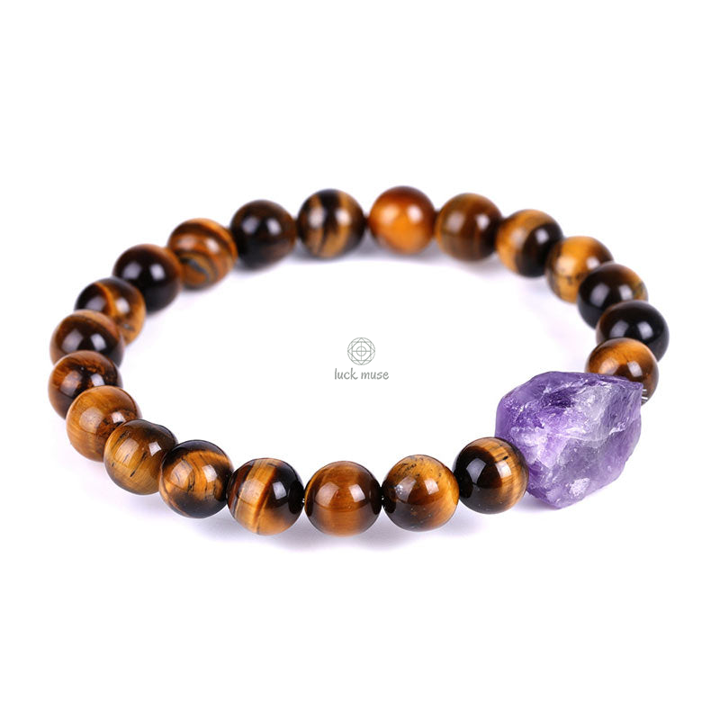 Tibetan Tiger's Eye Stone Protection Bracelet - Luck Muse Shop - Image 2