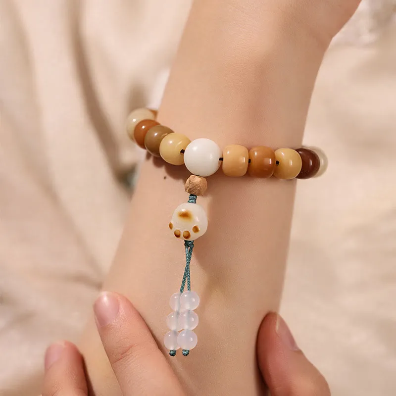 Bodhi Seed Om Mani Padme Hum Wisdom Bracelet with Buddhist Citipati Design - Image 20