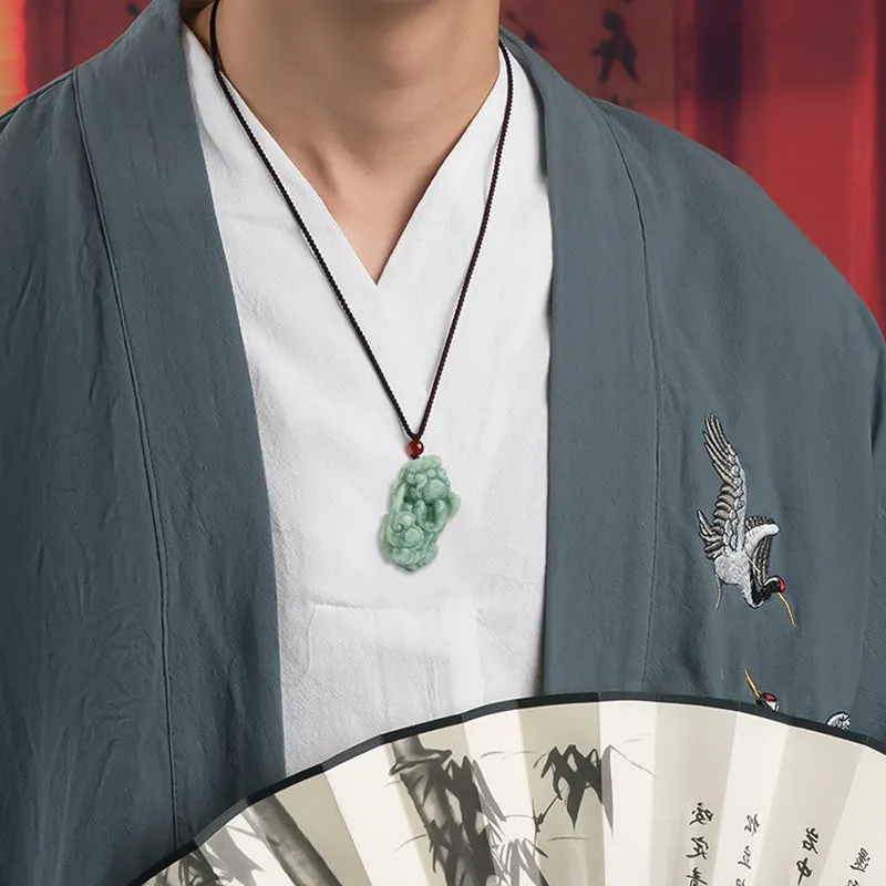 Jade PiXiu Wealth Luck Necklace Pendant - Image 4