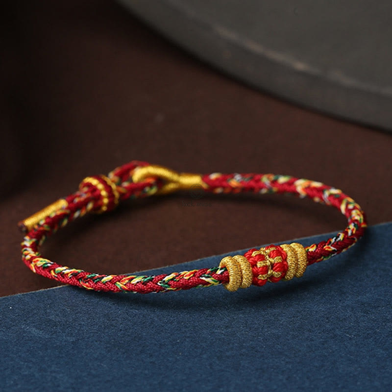 King Kong Knot Luck Bracelet - Handmade Colorful Rope with Luck Muse - Image 8