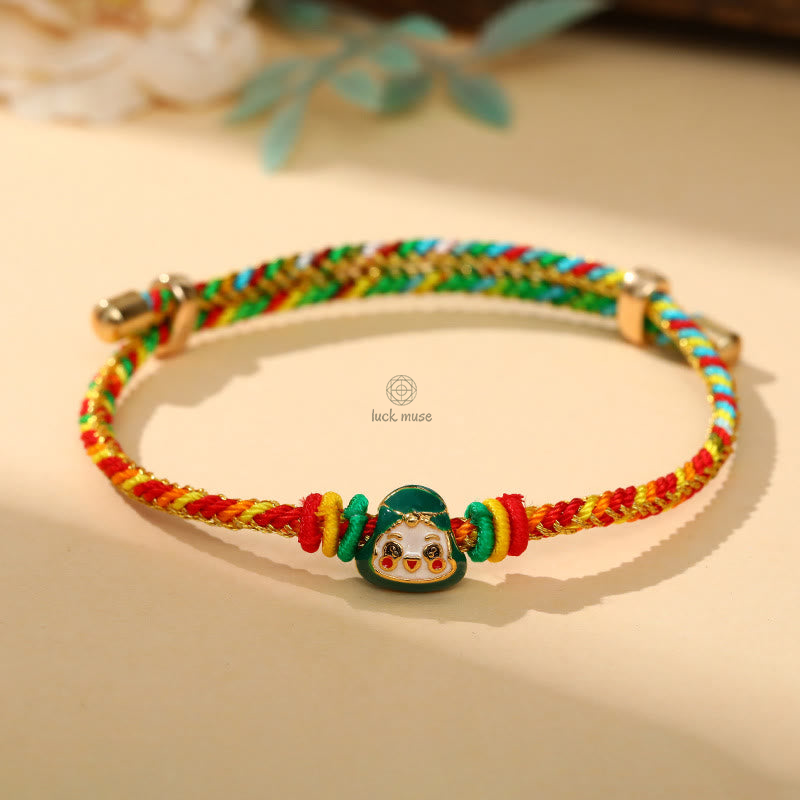 Colorful Zongzi Pattern Luck Muse Bracelet - Handmade Luck Bracelet for Children and Adults - Image 13